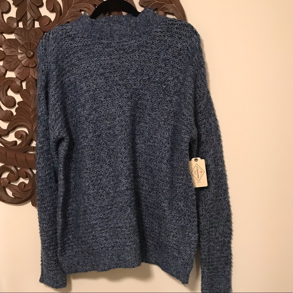 St. Johns Bay knit sweater blue size petite Large.